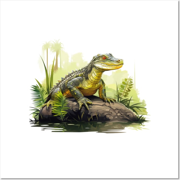 Caiman Wall Art by zooleisurelife